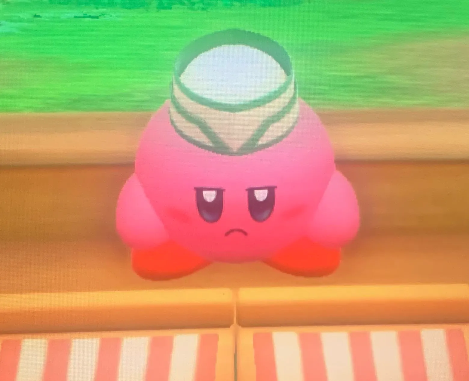 kirby chef is sad